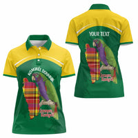 Personalized Komwel Donmnik Jounen Kweyol Women Polo Shirt Dominica Creole Day Imperial Amazon - Wonder Print Shop