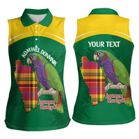 Personalized Komwel Donmnik Jounen Kweyol Women Sleeveless Polo Shirt Dominica Creole Day Imperial Amazon - Wonder Print Shop