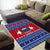 Personalised Samoa Christmas Area Rug Samoan Coat Of Arms Manuia Le Kirisimas - Wonder Print Shop