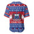 Personalised Samoa Christmas Baseball Jersey Samoan Coat Of Arms Manuia Le Kirisimas - Wonder Print Shop
