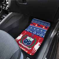 Personalised Samoa Christmas Car Mats Samoan Coat Of Arms Manuia Le Kirisimas - Wonder Print Shop