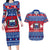 Personalised Samoa Christmas Couples Matching Long Sleeve Bodycon Dress and Hawaiian Shirt Samoan Coat Of Arms Manuia Le Kirisimas - Wonder Print Shop