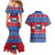 Personalised Samoa Christmas Couples Matching Mermaid Dress and Hawaiian Shirt Samoan Coat Of Arms Manuia Le Kirisimas - Wonder Print Shop