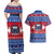 Personalised Samoa Christmas Couples Matching Off Shoulder Maxi Dress and Hawaiian Shirt Samoan Coat Of Arms Manuia Le Kirisimas - Wonder Print Shop
