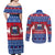 Personalised Samoa Christmas Couples Matching Off Shoulder Maxi Dress and Long Sleeve Button Shirts Samoan Coat Of Arms Manuia Le Kirisimas - Wonder Print Shop