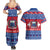 Personalised Samoa Christmas Couples Matching Summer Maxi Dress and Hawaiian Shirt Samoan Coat Of Arms Manuia Le Kirisimas - Wonder Print Shop