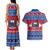 Personalised Samoa Christmas Couples Matching Tank Maxi Dress and Hawaiian Shirt Samoan Coat Of Arms Manuia Le Kirisimas - Wonder Print Shop