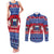 Personalised Samoa Christmas Couples Matching Tank Maxi Dress and Long Sleeve Button Shirts Samoan Coat Of Arms Manuia Le Kirisimas - Wonder Print Shop