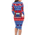 Personalised Samoa Christmas Family Matching Long Sleeve Bodycon Dress and Hawaiian Shirt Samoan Coat Of Arms Manuia Le Kirisimas - Wonder Print Shop