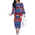 Personalised Samoa Christmas Family Matching Off Shoulder Long Sleeve Dress and Hawaiian Shirt Samoan Coat Of Arms Manuia Le Kirisimas - Wonder Print Shop