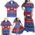 Personalised Samoa Christmas Family Matching Off Shoulder Maxi Dress and Hawaiian Shirt Samoan Coat Of Arms Manuia Le Kirisimas - Wonder Print Shop