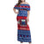 Personalised Samoa Christmas Family Matching Off Shoulder Maxi Dress and Hawaiian Shirt Samoan Coat Of Arms Manuia Le Kirisimas - Wonder Print Shop