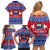 Personalised Samoa Christmas Family Matching Off Shoulder Short Dress and Hawaiian Shirt Samoan Coat Of Arms Manuia Le Kirisimas - Wonder Print Shop