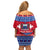 Personalised Samoa Christmas Family Matching Off Shoulder Short Dress and Hawaiian Shirt Samoan Coat Of Arms Manuia Le Kirisimas - Wonder Print Shop