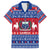 Personalised Samoa Christmas Family Matching Short Sleeve Bodycon Dress and Hawaiian Shirt Samoan Coat Of Arms Manuia Le Kirisimas - Wonder Print Shop