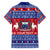 Personalised Samoa Christmas Family Matching Short Sleeve Bodycon Dress and Hawaiian Shirt Samoan Coat Of Arms Manuia Le Kirisimas - Wonder Print Shop