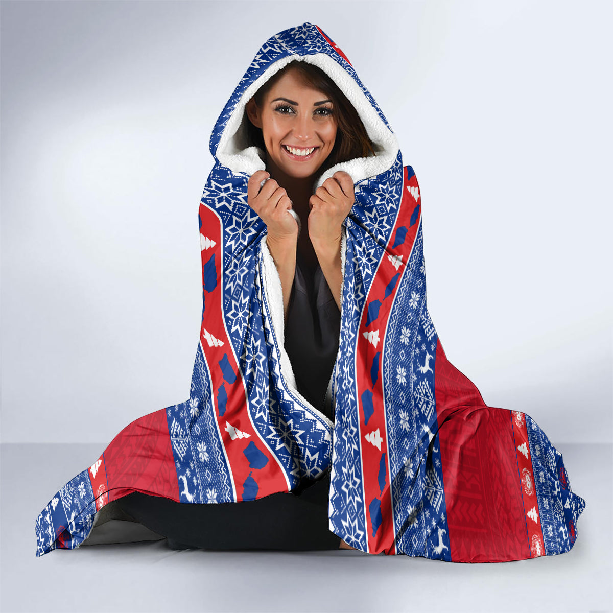 personalised-samoa-christmas-hooded-blanket-samoan-coat-of-arms-manuia-le-kirisimas