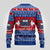 Personalised Samoa Christmas Ugly Christmas Sweater Samoan Coat Of Arms Manuia Le Kirisimas - Wonder Print Shop