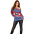 Personalised Samoa Christmas Off Shoulder Sweater Samoan Coat Of Arms Manuia Le Kirisimas - Wonder Print Shop