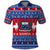 Personalised Samoa Christmas Polo Shirt Samoan Coat Of Arms Manuia Le Kirisimas - Wonder Print Shop