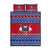 Personalised Samoa Christmas Quilt Bed Set Samoan Coat Of Arms Manuia Le Kirisimas - Wonder Print Shop
