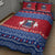 Personalised Samoa Christmas Quilt Bed Set Samoan Coat Of Arms Manuia Le Kirisimas - Wonder Print Shop