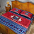 Personalised Samoa Christmas Quilt Bed Set Samoan Coat Of Arms Manuia Le Kirisimas - Wonder Print Shop