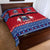 Personalised Samoa Christmas Quilt Bed Set Samoan Coat Of Arms Manuia Le Kirisimas - Wonder Print Shop