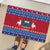 Personalised Samoa Christmas Rubber Doormat Samoan Coat Of Arms Manuia Le Kirisimas - Wonder Print Shop