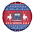 Personalised Samoa Christmas Spare Tire Cover Samoan Coat Of Arms Manuia Le Kirisimas - Wonder Print Shop