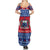 Personalised Samoa Christmas Summer Maxi Dress Samoan Coat Of Arms Manuia Le Kirisimas - Wonder Print Shop