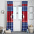 Personalised Samoa Christmas Window Curtain Samoan Coat Of Arms Manuia Le Kirisimas - Wonder Print Shop