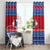 Personalised Samoa Christmas Window Curtain Samoan Coat Of Arms Manuia Le Kirisimas - Wonder Print Shop