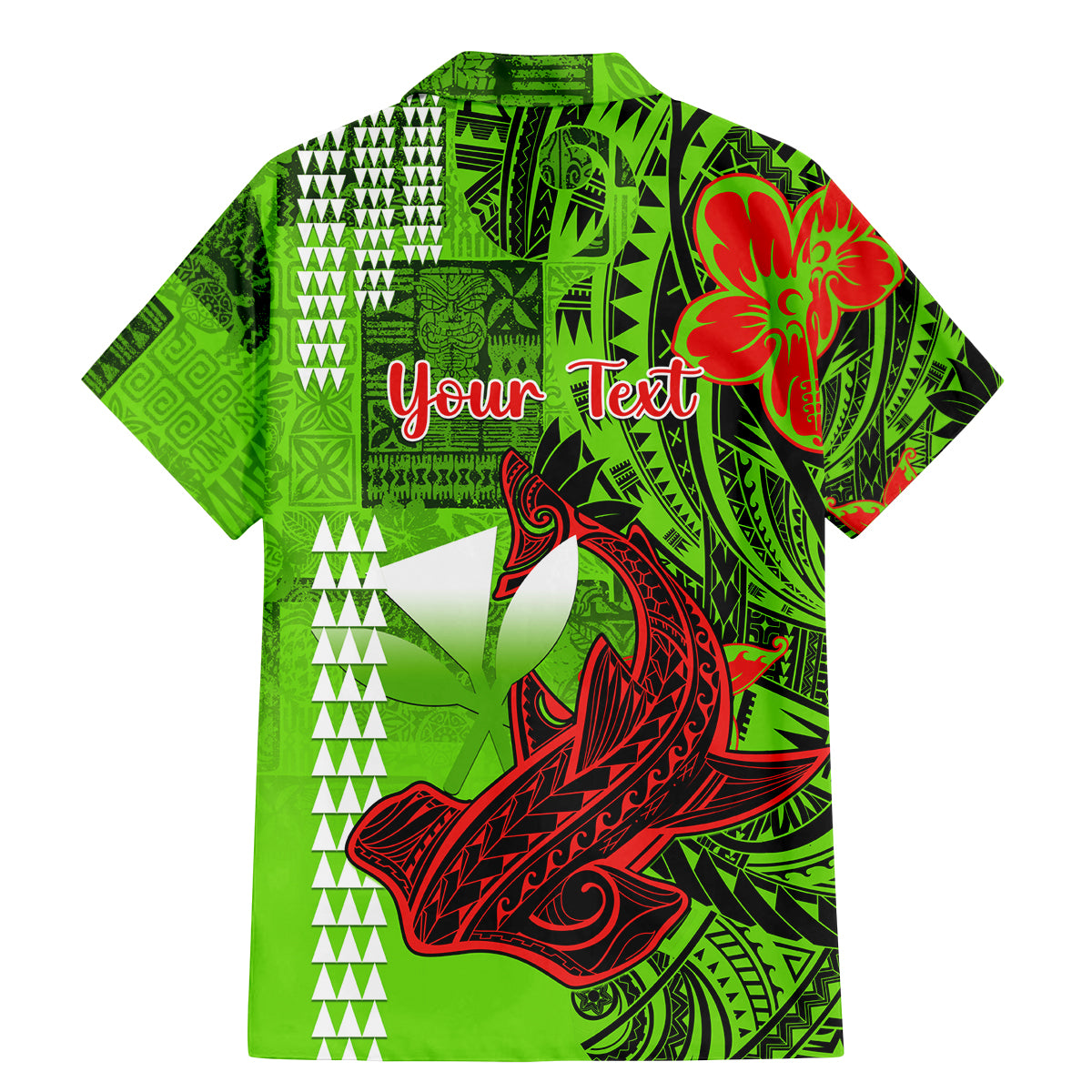 Personalised Hawaii Christmas Family Matching Mermaid Dress and Hawaiian Shirt Mele Kalikimaka Kakau Polynesian Shark Tattoo - Wonder Print Shop