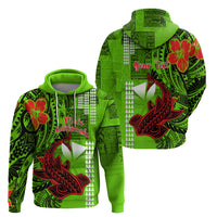 Personalised Hawaii Christmas Hoodie Mele Kalikimaka Kakau Polynesian Shark Tattoo - Wonder Print Shop