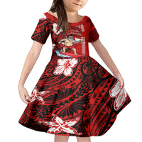 Personalised Hawaii Christmas Family Matching Off Shoulder Maxi Dress and Hawaiian Shirt Mele Kalikimaka Surfing Santa Claus - Wonder Print Shop