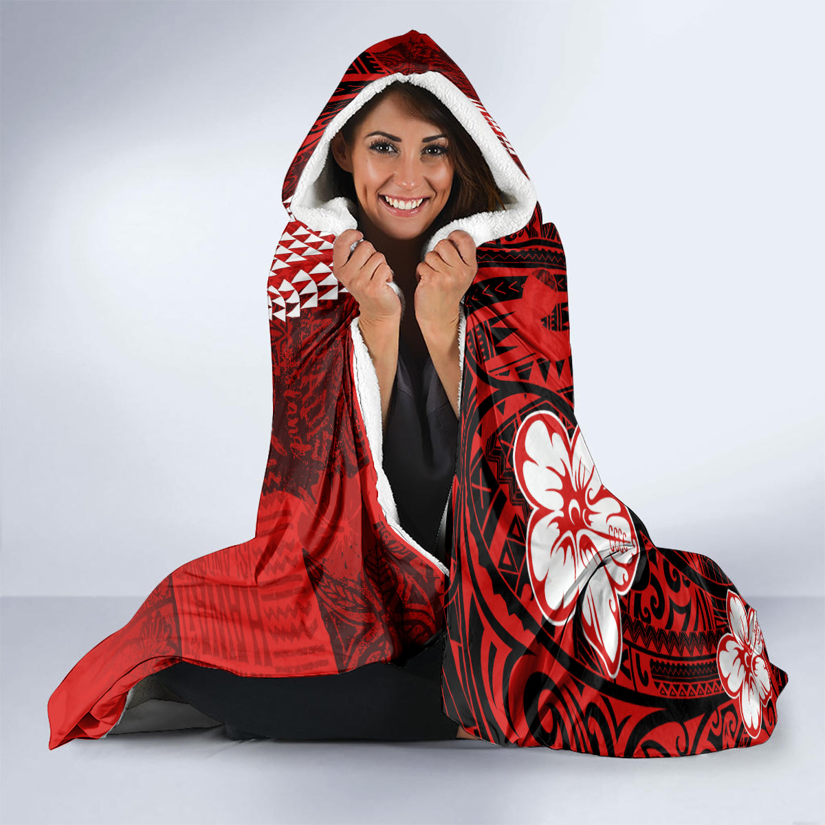 personalised-hawaii-christmas-hooded-blanket-mele-kalikimaka-surfing-santa-claus