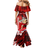 Personalised Hawaii Christmas Mermaid Dress Mele Kalikimaka Surfing Santa Claus - Wonder Print Shop