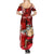 Personalised Hawaii Christmas Summer Maxi Dress Mele Kalikimaka Surfing Santa Claus - Wonder Print Shop