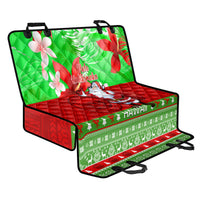 Personalised Hawaii Christmas Back Car Seat Cover Mele Kalikimaka Hawaiian Santa Tropical Vibes - Wonder Print Shop