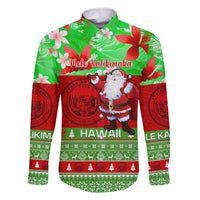 Personalised Hawaii Christmas Family Matching Summer Maxi Dress and Hawaiian Shirt Mele Kalikimaka Hawaiian Santa Tropical Vibes - Wonder Print Shop