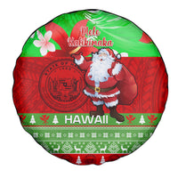 Personalised Hawaii Christmas Spare Tire Cover Mele Kalikimaka Hawaiian Santa Tropical Vibes - Wonder Print Shop