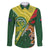 Custom Bangladesh And Australia Cricket Family Matching Off The Shoulder Long Sleeve Dress and Hawaiian Shirt Kangaroo Tiger Together - Wonder Print Shop