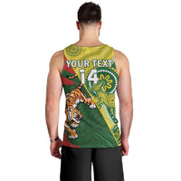 Custom Bangladesh And Australia Cricket Men Tank Top Kangaroo Tiger Together - Wonder Print Shop