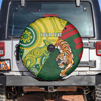 Custom Bangladesh And Australia Cricket Spare Tire Cover Kangaroo Tiger Together - Wonder Print Shop