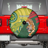 Custom Bangladesh And Australia Cricket Spare Tire Cover Kangaroo Tiger Together - Wonder Print Shop