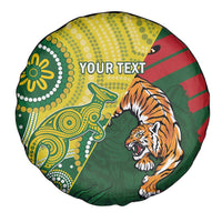 Custom Bangladesh And Australia Cricket Spare Tire Cover Kangaroo Tiger Together - Wonder Print Shop