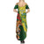 Custom Bangladesh And Australia Cricket Summer Maxi Dress Kangaroo Tiger Together - Wonder Print Shop