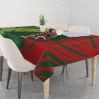 Custom Bangladesh And Australia Cricket Tablecloth Kangaroo Tiger Together - Wonder Print Shop