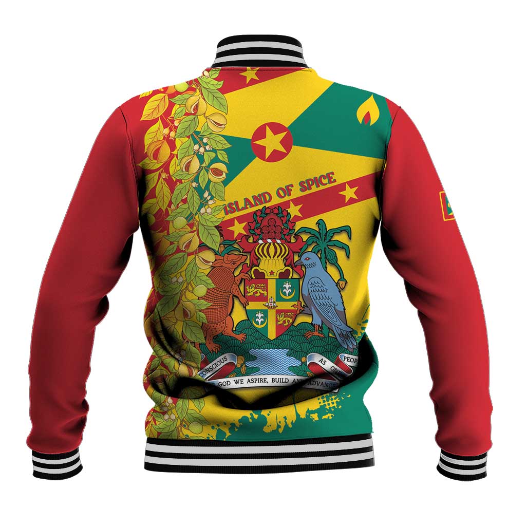 Grenada Baseball Jacket Gwenad Nutmeg Island of Spice - Wonder Print Shop